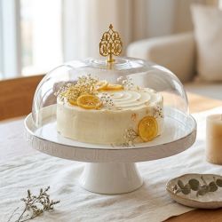 Cake Serving Platter with Lid